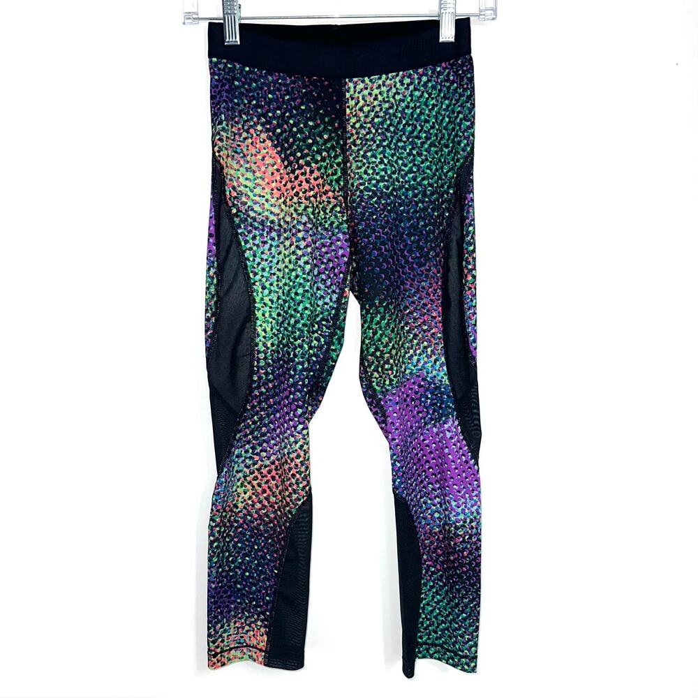 Nike Pro Hypercool Multicolor Pattern Mesh Capri … - image 2